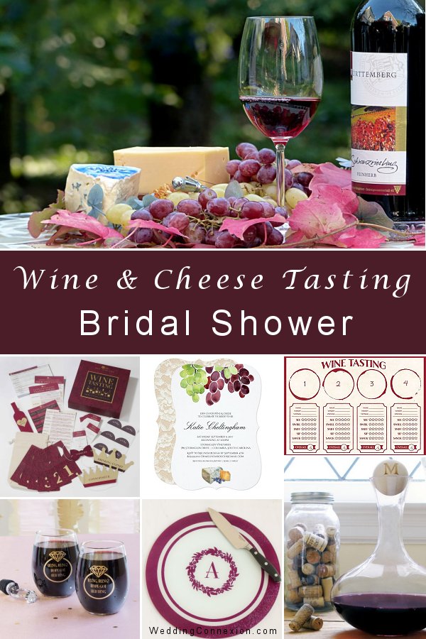 Wine & Cheese Tasting Bridal Shower Theme Idea